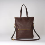 Chocolate Zip Top Tote