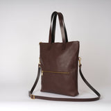 Chocolate Zip Top Tote