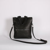 Black Zip Top Tote