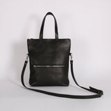 Black Zip Top Tote