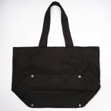 Black Waxed Mega Tote